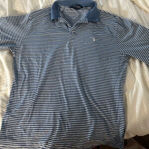 Polo by Ralph Lauren Blue and White Striped Shirt